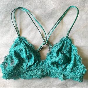 Teal Strappy Bralette